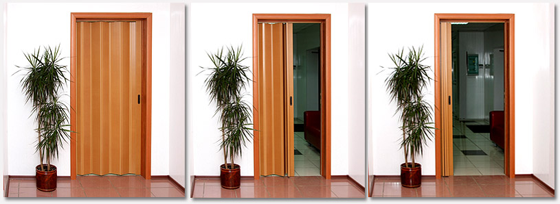 Межкомнатная дверь-гармошка: достоинства и недостатки