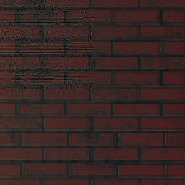 Стеновая панель МДФ “Кирпич Темно-красный” 930х2200х6 мм