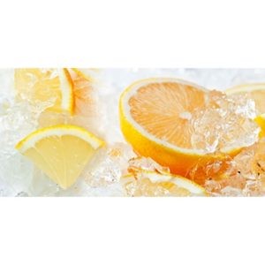 Фартук кухонный пластиковый 3 метра Апельсины, лёд 1399 (Фотопечать) ПП