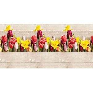 Фартук кухонный пластиковый 3 метра “Цветущая весна” (Лайт)