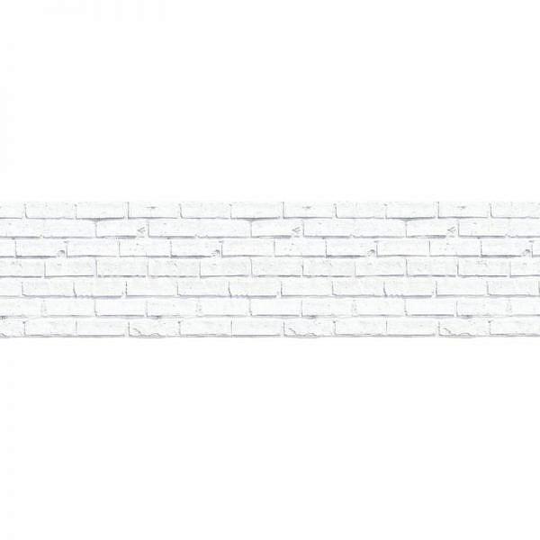 Фартук кухонный пластиковый 3х0,6 метра Кирпич белый 1805