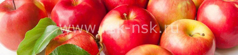 Фартук кухонный МДФ 2,8х0,6 метра Красные яблоки 019