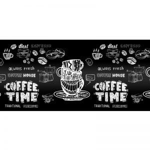 Фартук кухонный пластиковый 3 метра “Кофе time” (Лайт)
