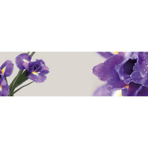 Фартук кухонный МДФ 2,8х0,6 метра Фиолетовые орхидеи 9250