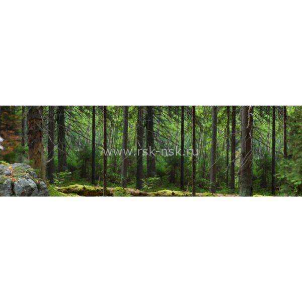 Фартук на основе ХДФ 2,44х0,6 м Волки и лес